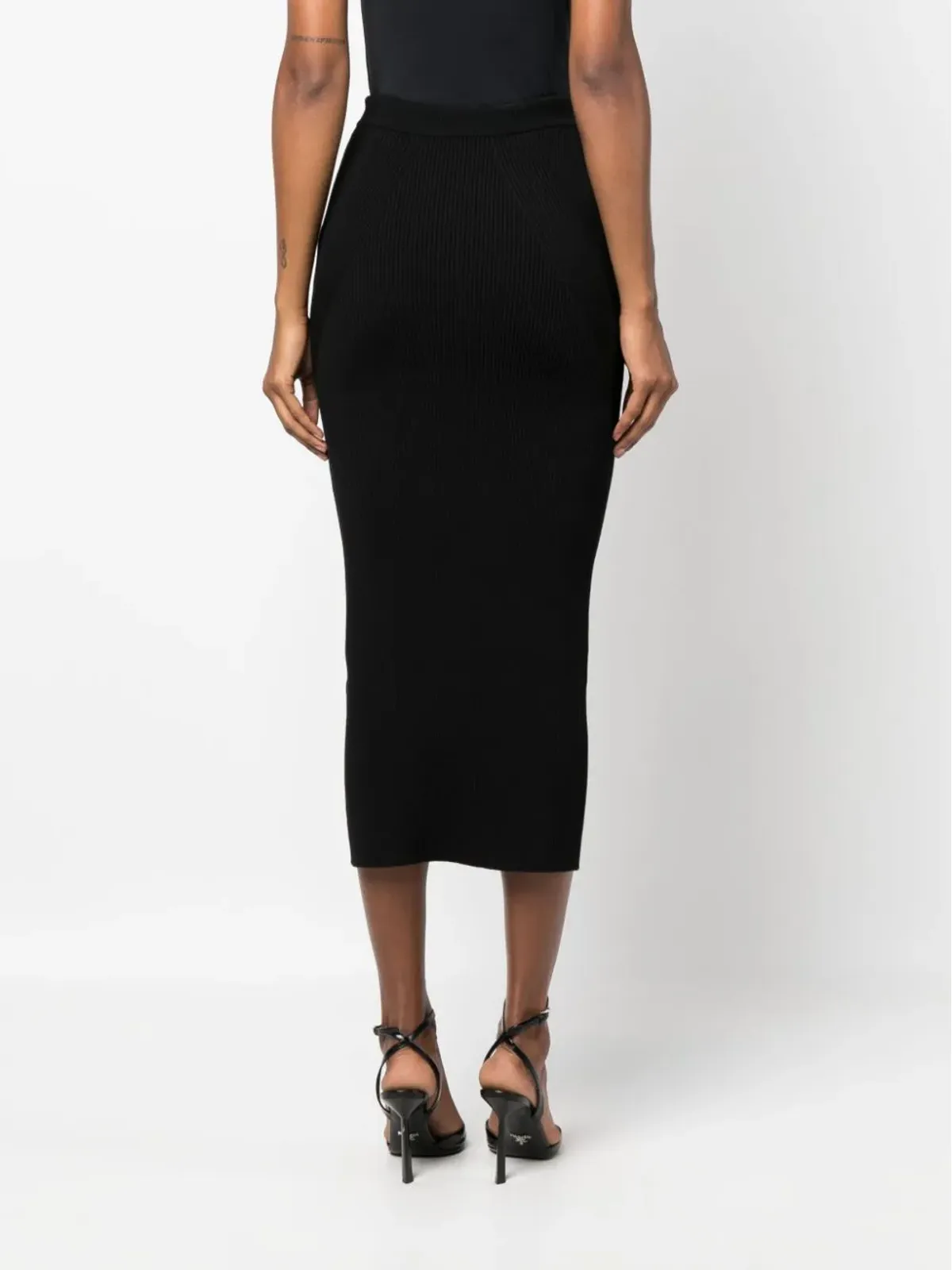 Alexander McQueen リブニットペンシルスカート - 画像4