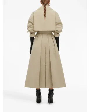 Alexander McQueen Aラインプリーツトレンチコート - サムネイル4