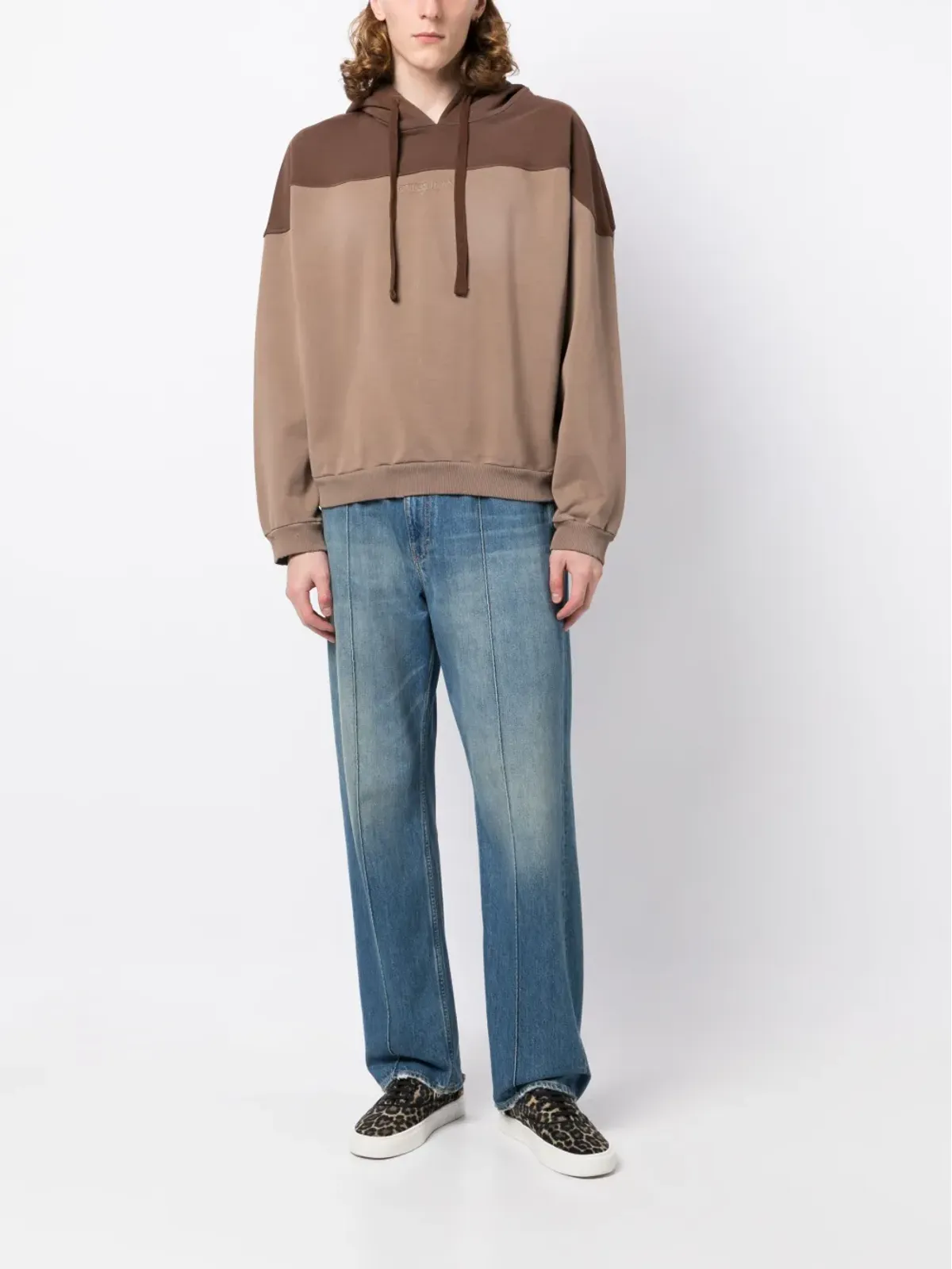 GUESS USA 刺繍ロゴ コットン フーディ - 画像2