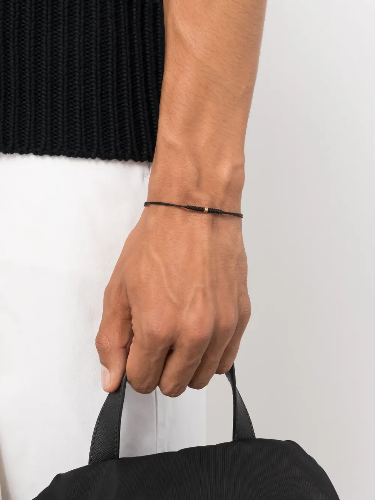 Anil Arjandas 18K ローズゴールド ミニストッパー ダイヤモンド コード ブレスレット - ピンク - 画像2
