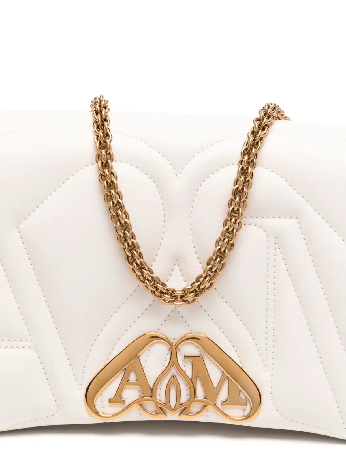 Alexander McQueen The Seal cross body bag - White - 画像4
