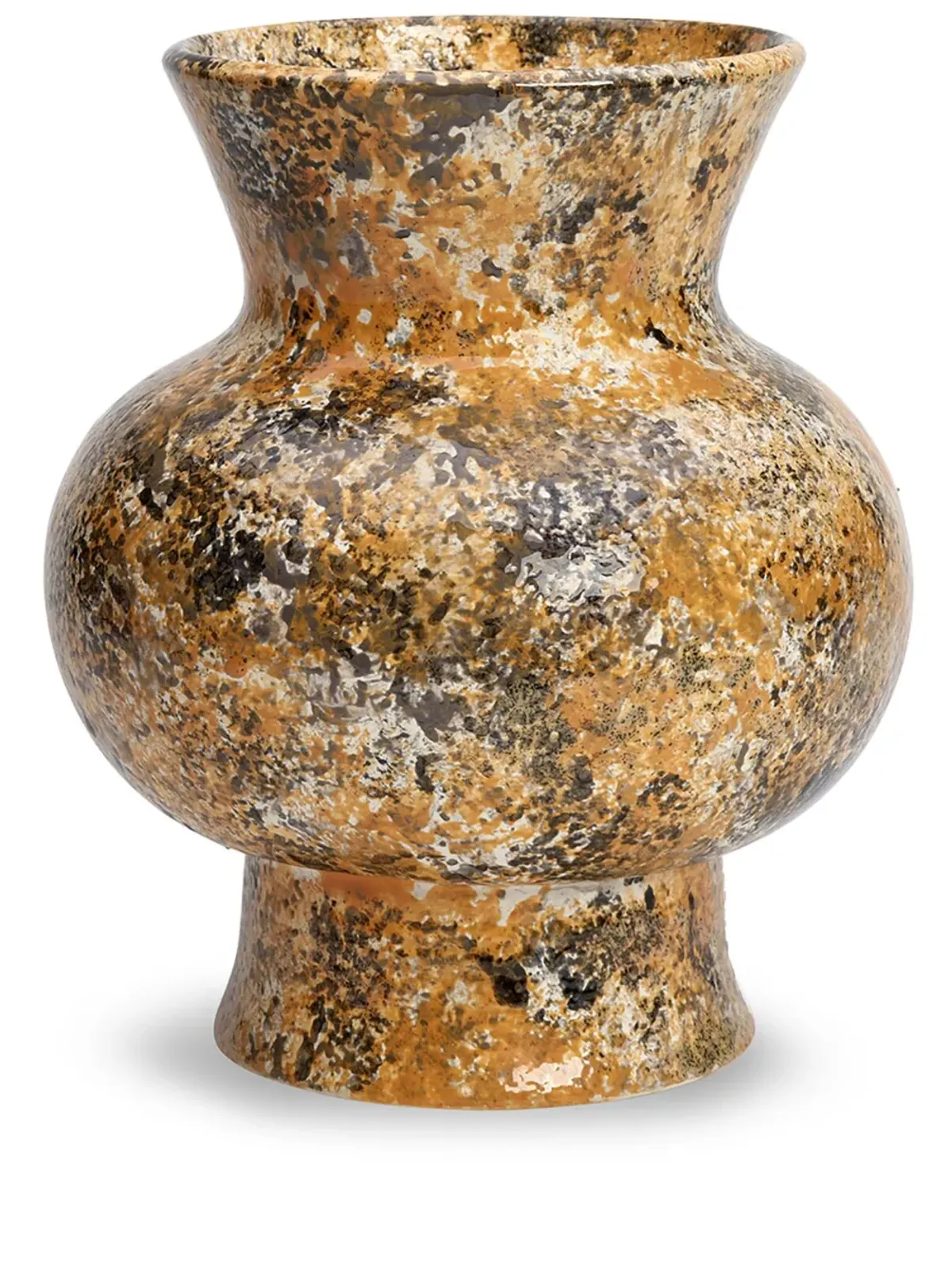 1882 Ltd ジェステュア ハニー セラミック花瓶（24cm）- ブラウン - 画像1
