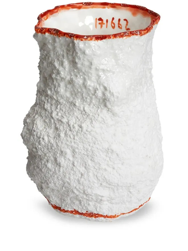 1882 Ltd 1882 Ltd Stegreif textured-finish vase - Whiteの商品画像