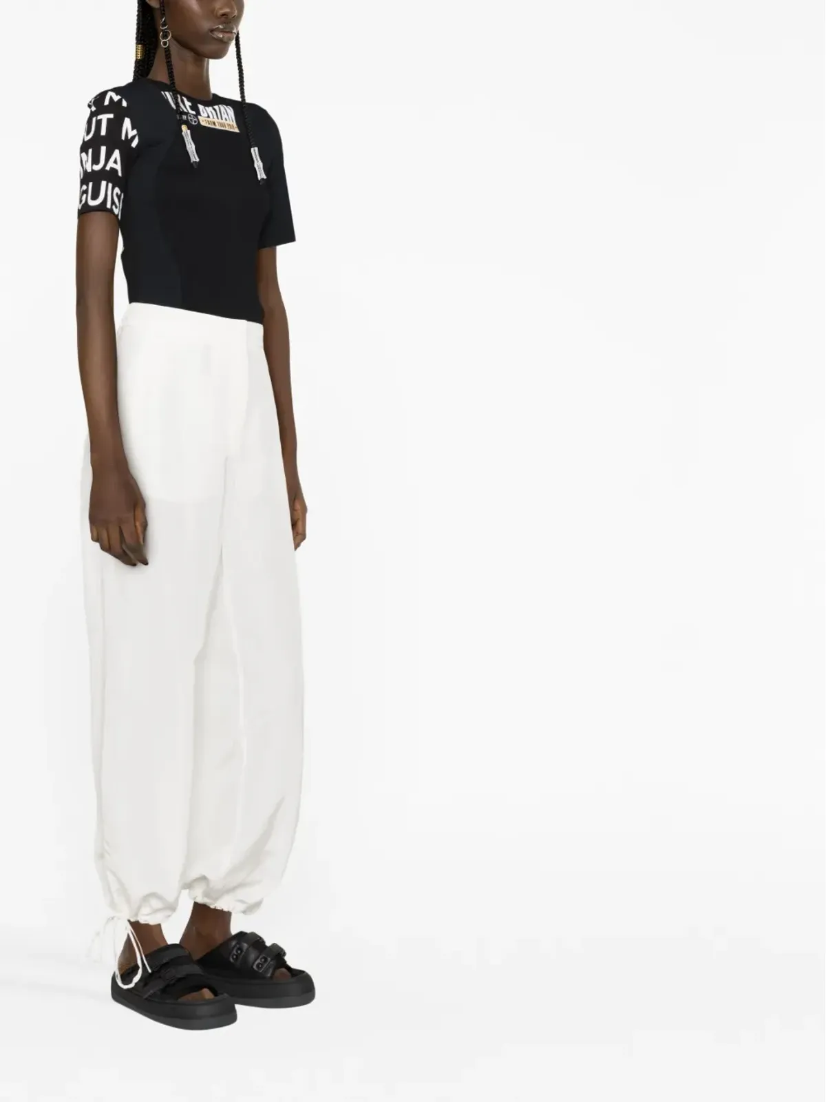 MSGM ゴム入りウエストパンツ - 画像3