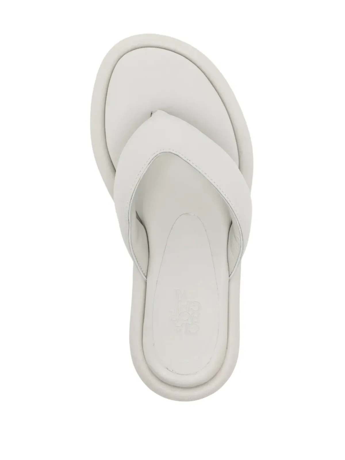 GIABORGHINI パッド入りレザー フリップフロップ - 画像4