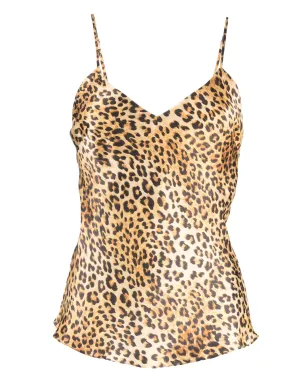 Gilda & Pearl ゴールデンハリウッド シルクキャミソール ブラウン - サムネイル1