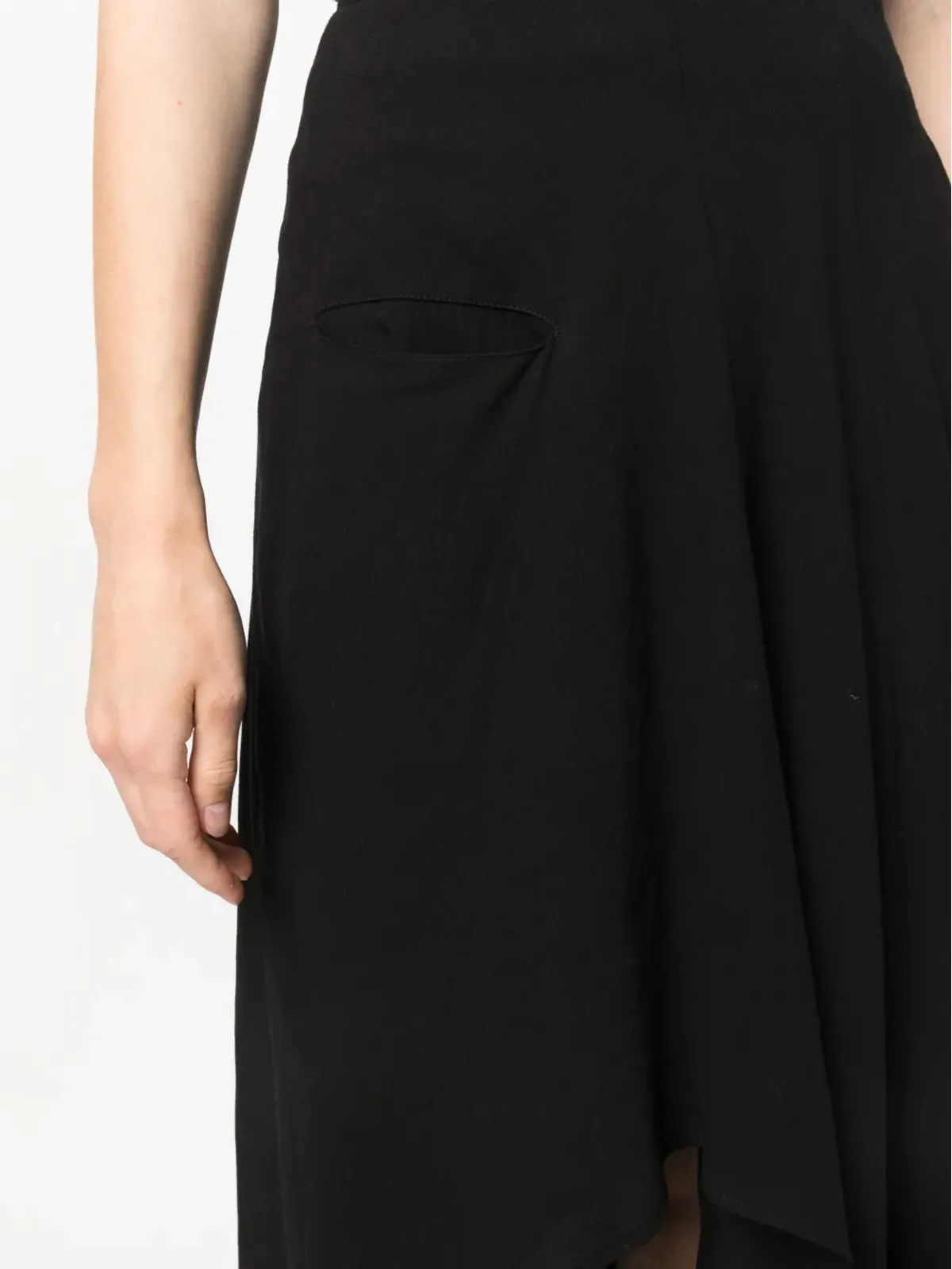 Yohji Yamamoto アシンメトリーミディスカート - 画像5