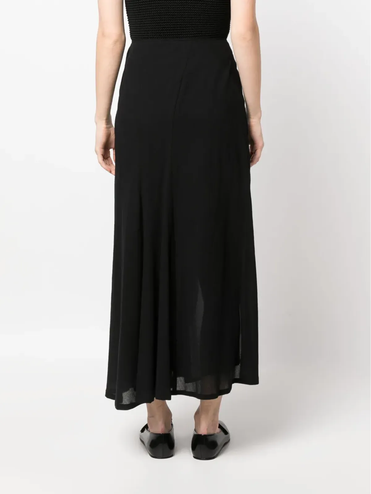 Yohji Yamamoto アシンメトリーミディスカート - 画像4