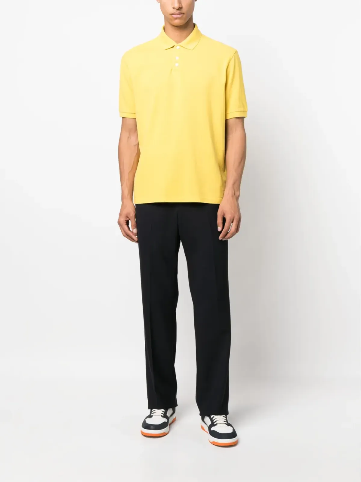 Lardini ハイウエスト ウール トラウザー - 画像2