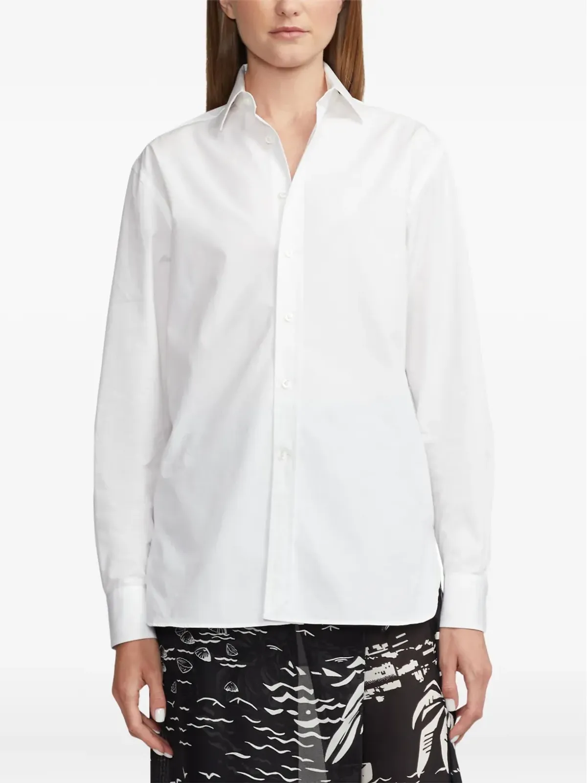 Ralph Lauren Collection 長袖コットンシャツ - White - 画像3