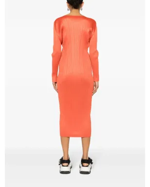 Pleats Please Issey Miyake プリーツプリーズ イッセイミヤケ プリーツミディドレス - サムネイル4