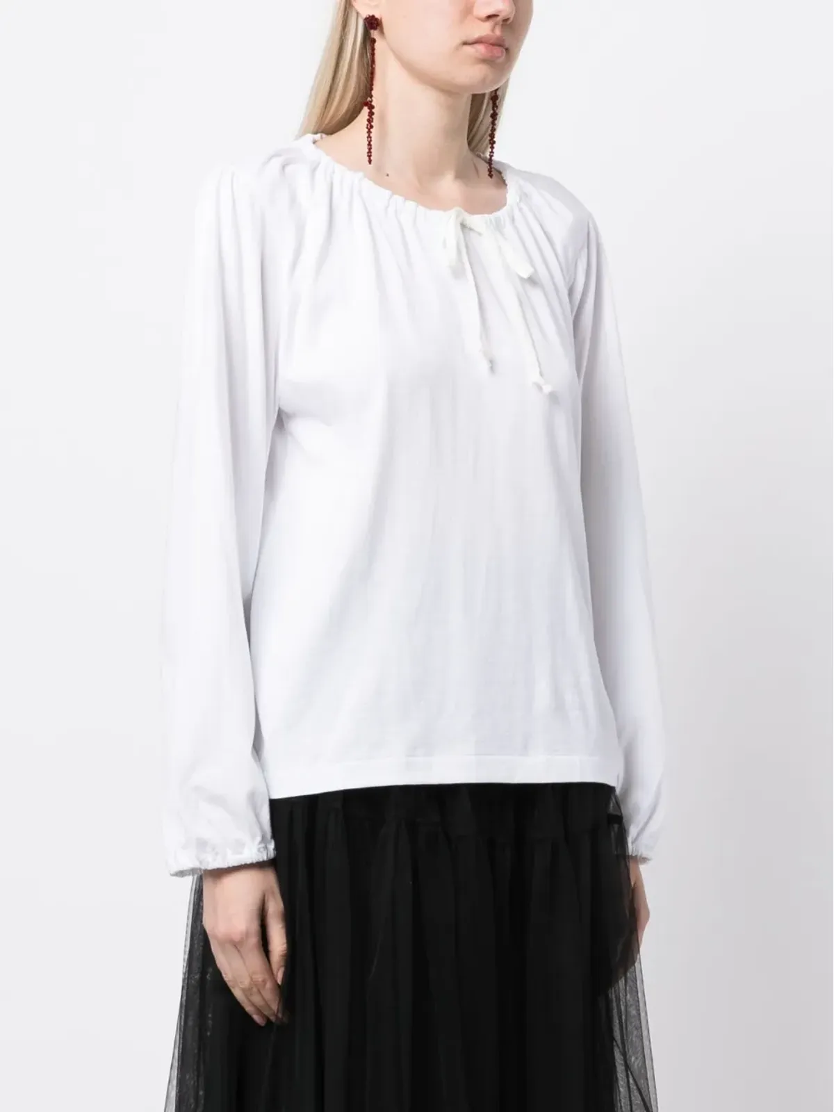 Comme Des Garçons Comme Des Garçons 長袖コットンブラウス - 画像3