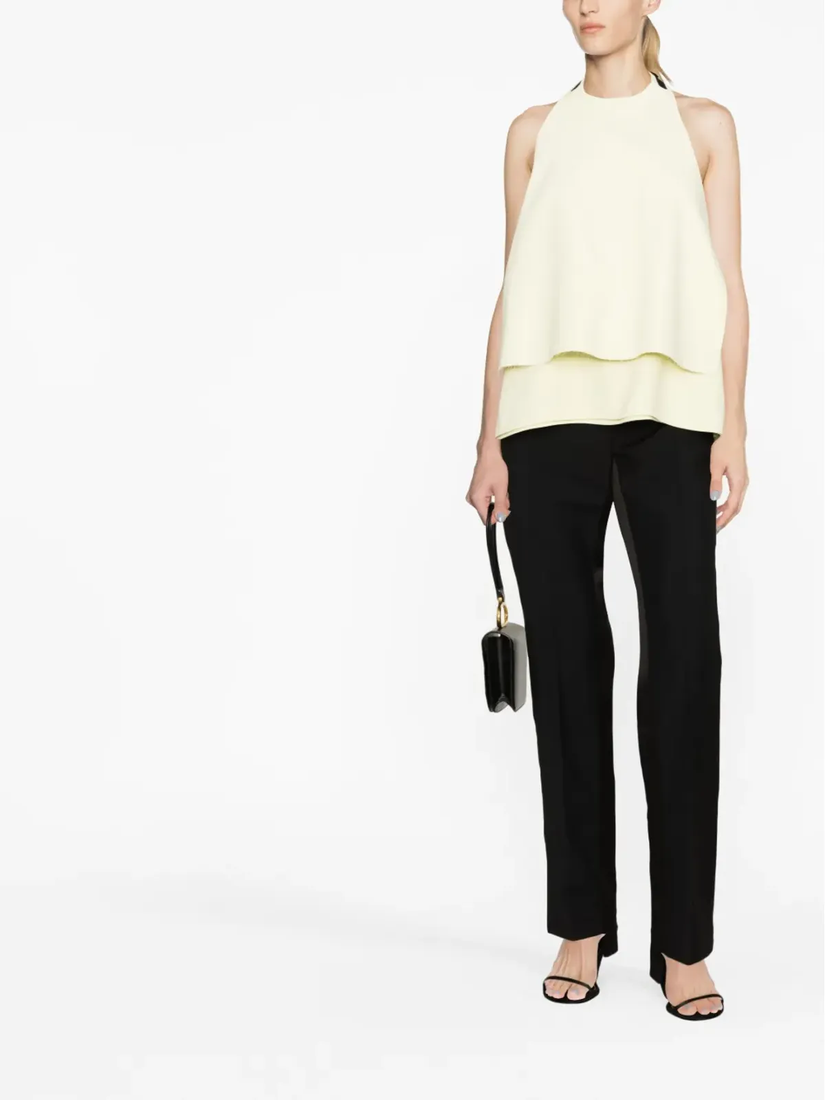Jil Sander ホルターネック・オープンバックのトップス イエロー - 画像2