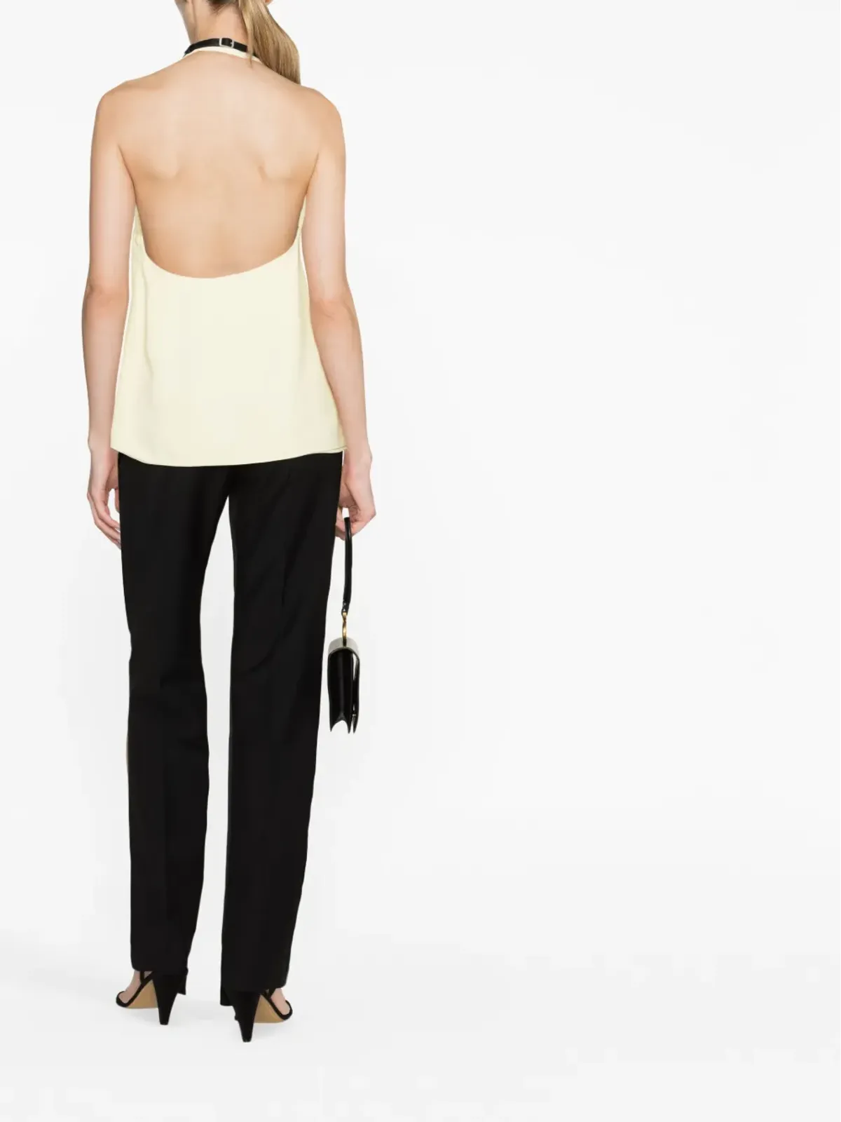 Jil Sander ホルターネック・オープンバックのトップス イエロー - 画像3