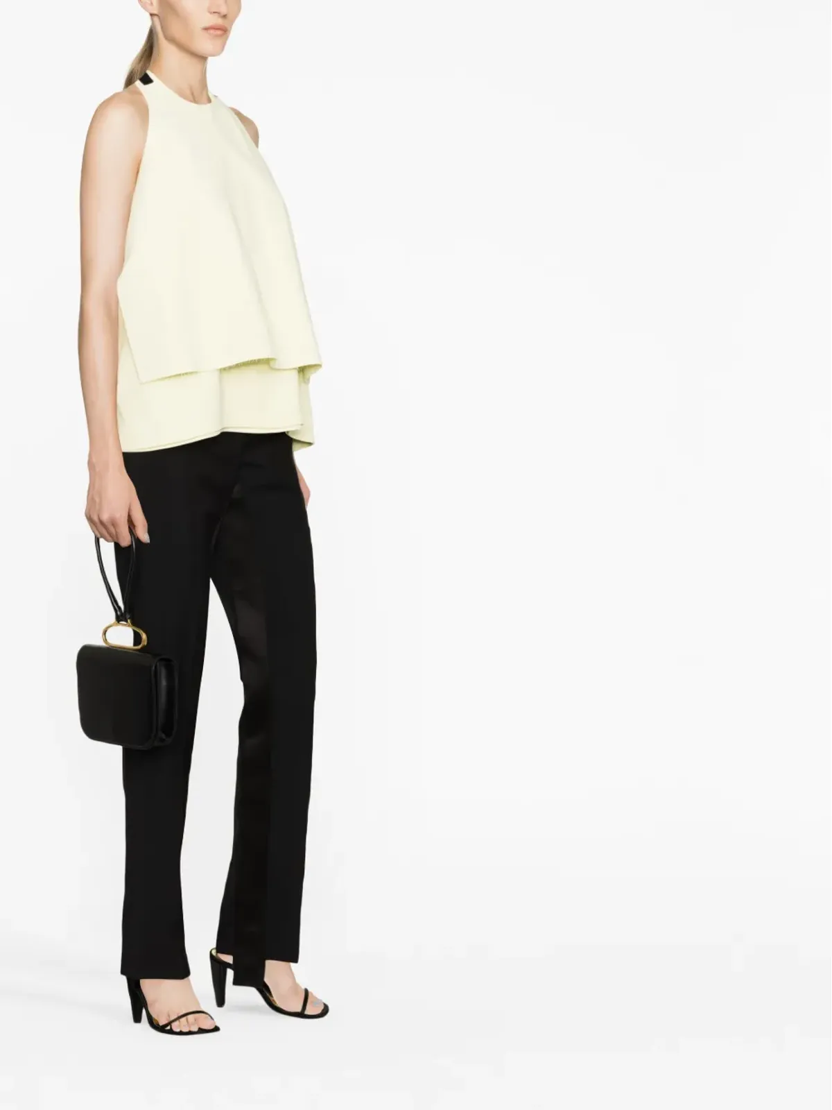 Jil Sander ホルターネック・オープンバックのトップス イエロー - 画像4