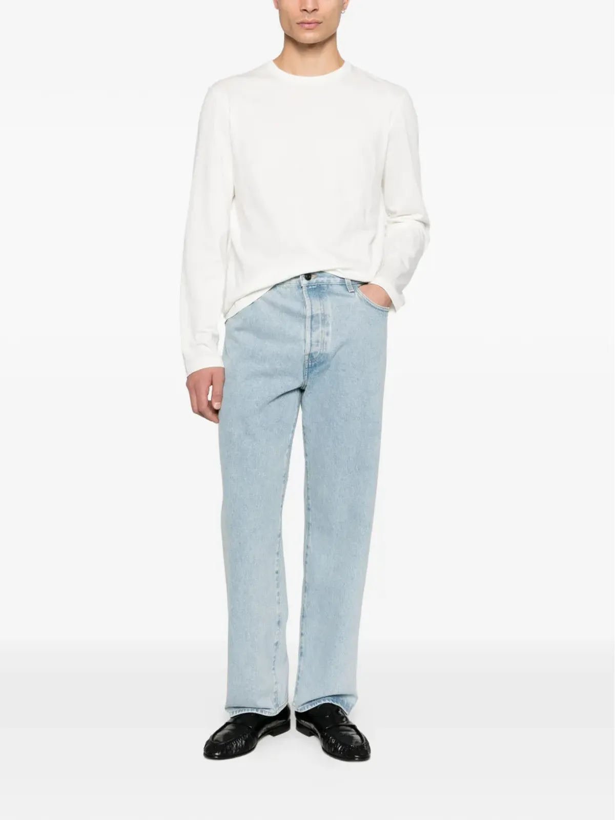 The Row Leon ロングスリーブTシャツ - ホワイト - 画像2