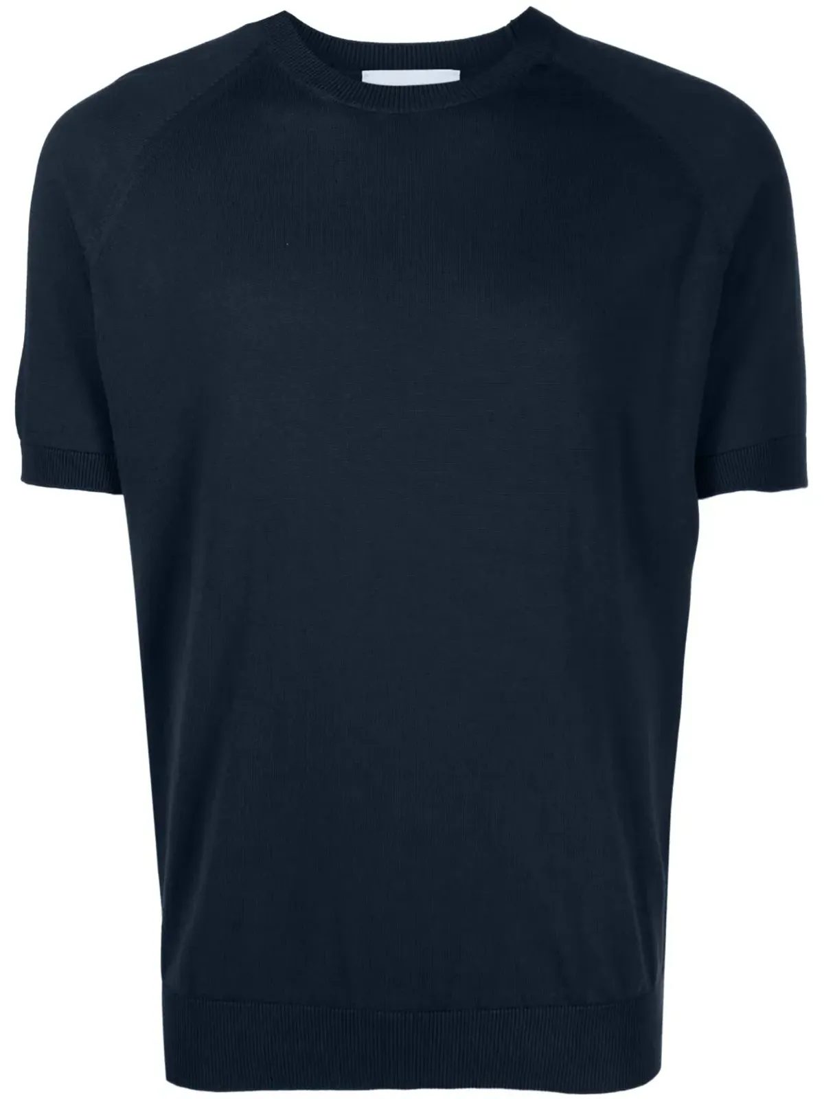 D4.0 半袖コットンニットTシャツ - ブルー - 画像1