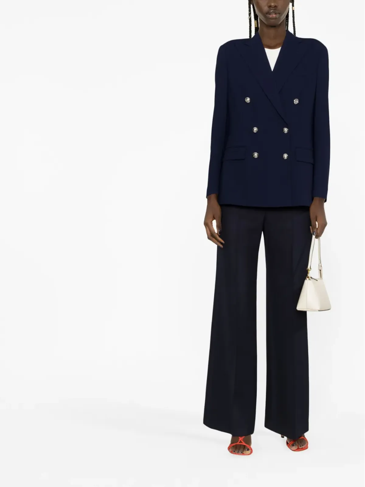 Ralph Lauren Collection ダブルブレストボタン留めコート - 画像2