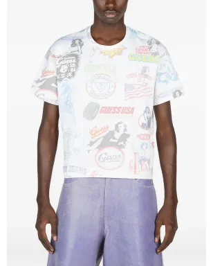 GUESS USA オールオーバープリントTシャツ - サムネイル1
