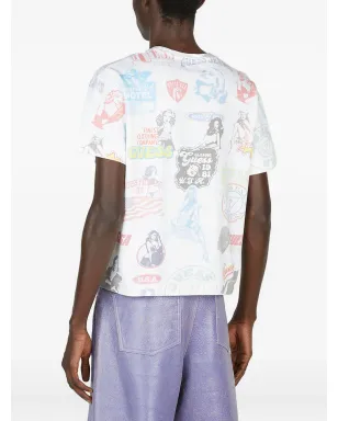 GUESS USA オールオーバープリントTシャツ - サムネイル4