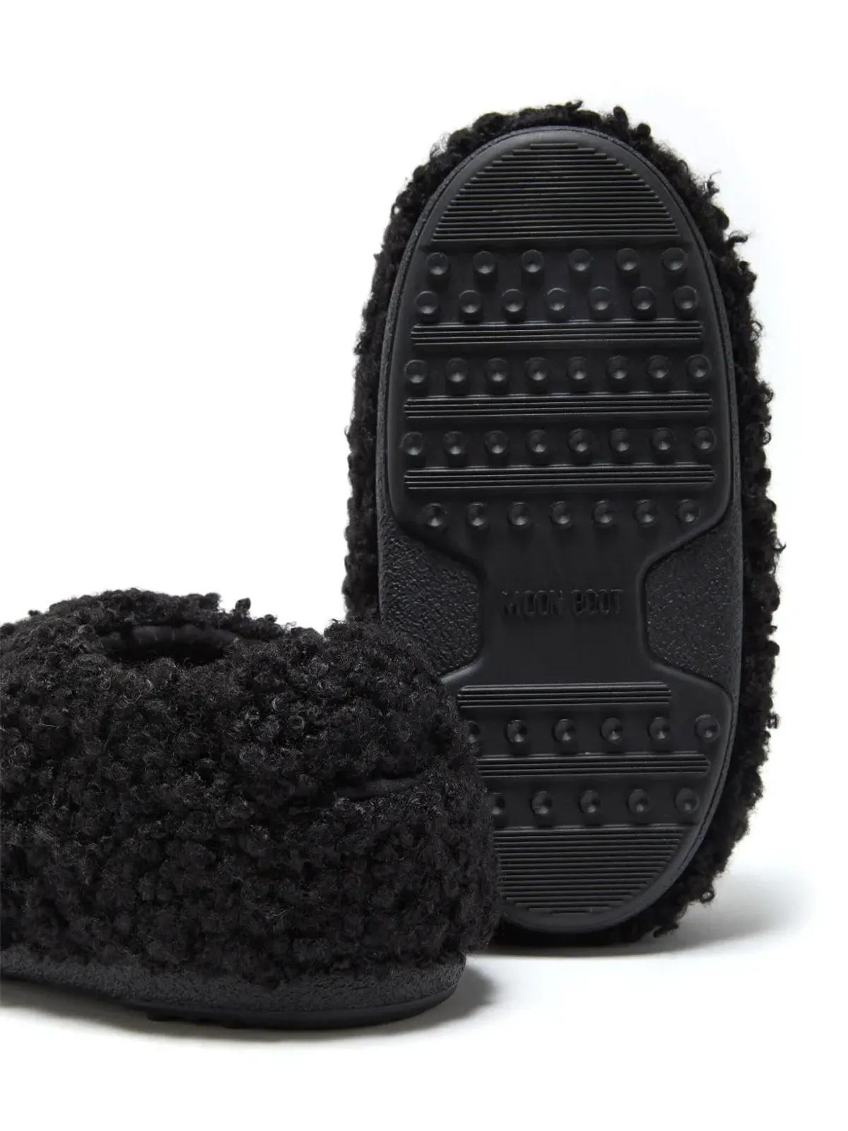 Moon Boot フェイクカールファー付きスリッパ - 画像4