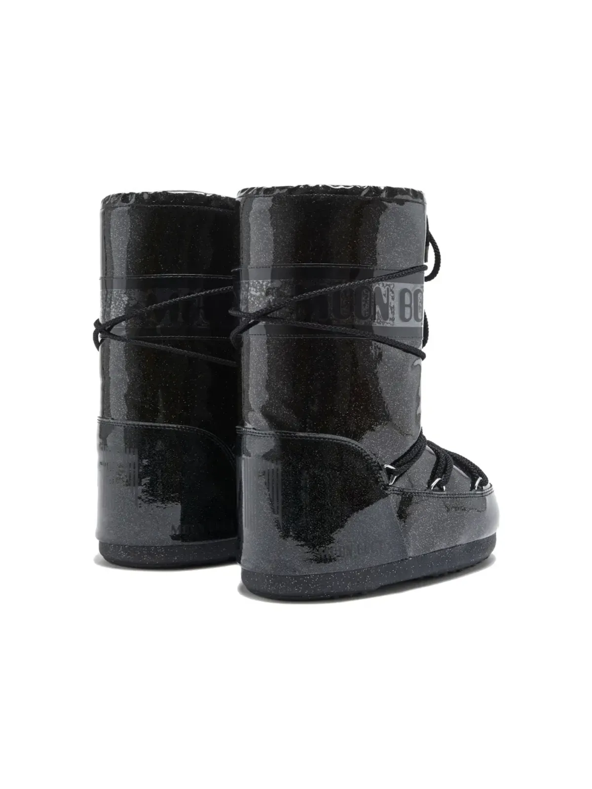 Moon Boot Kids ロゴプリント グリッターディテール ブーツ - 画像3