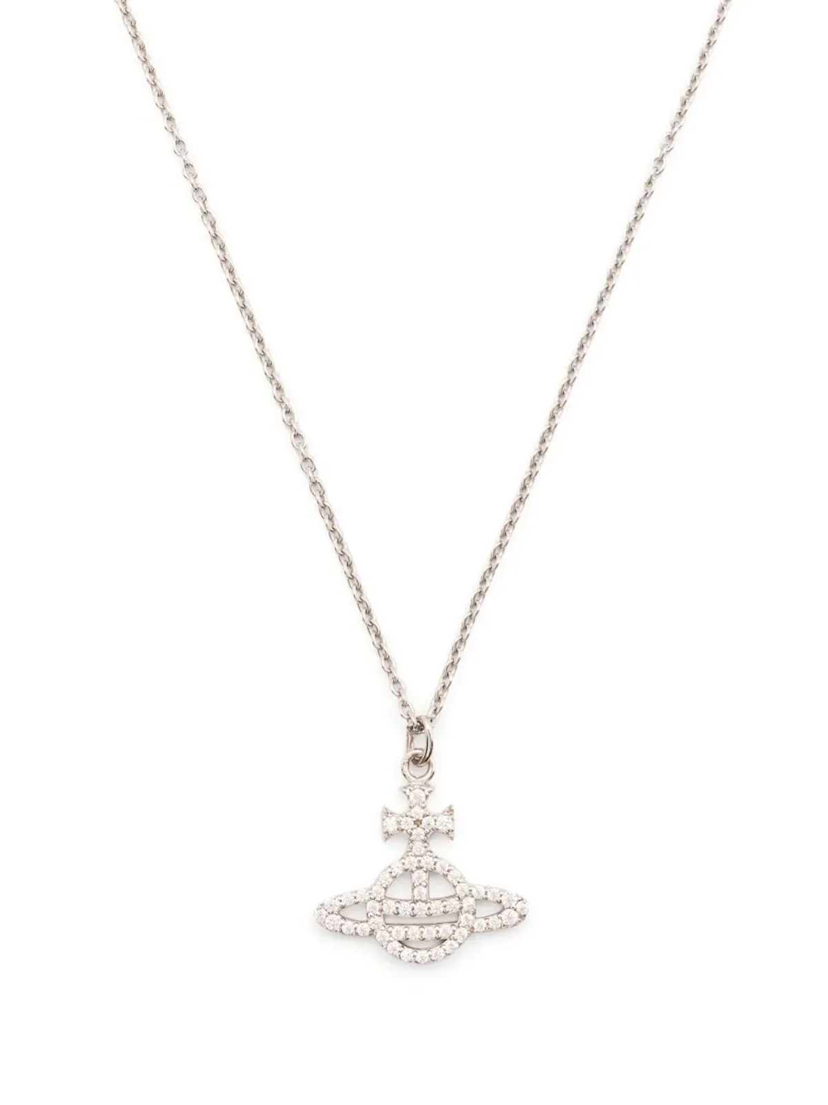 Vivienne Westwood クリスタル装飾のアジャスタブルフィットネックレス - 画像1