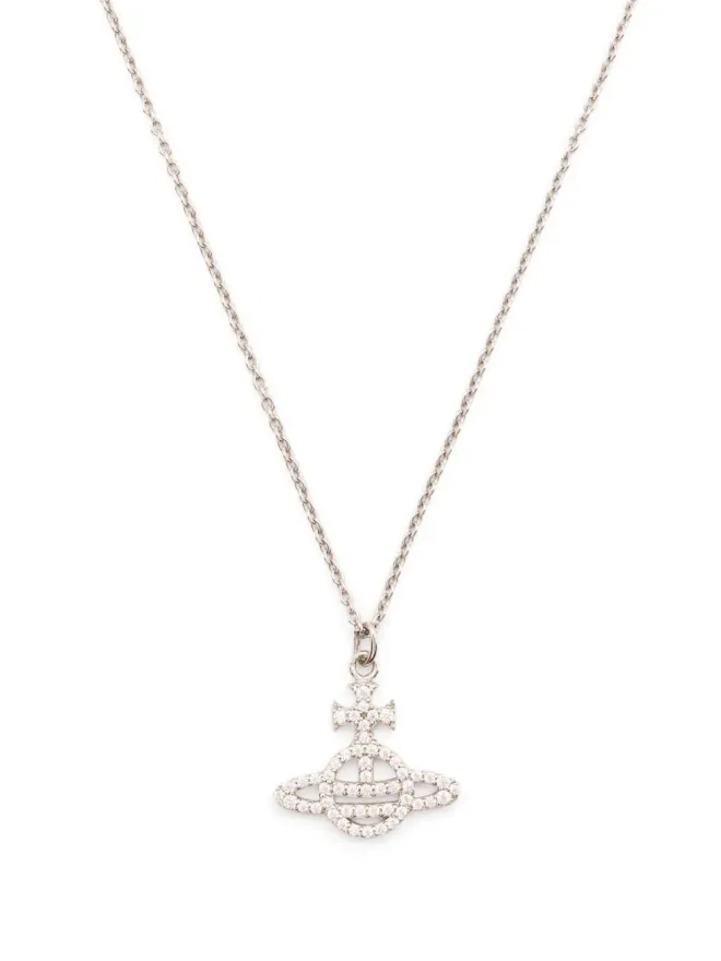 Vivienne Westwood Vivienne Westwood クリスタル装飾のアジャスタブルフィットネックレスの商品画像