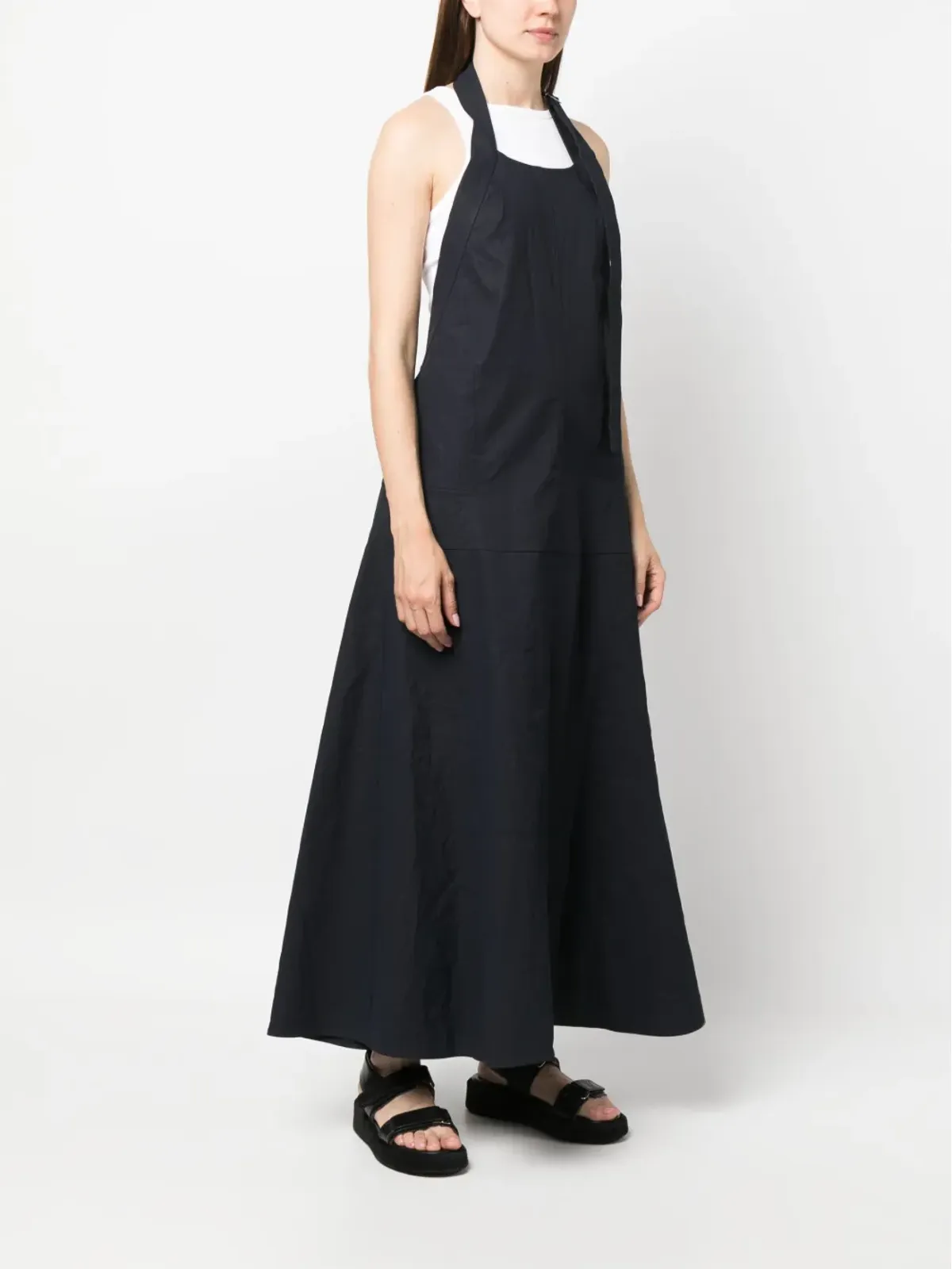 Studio Nicholson オープンバック・フレア・ロングドレス - 画像3