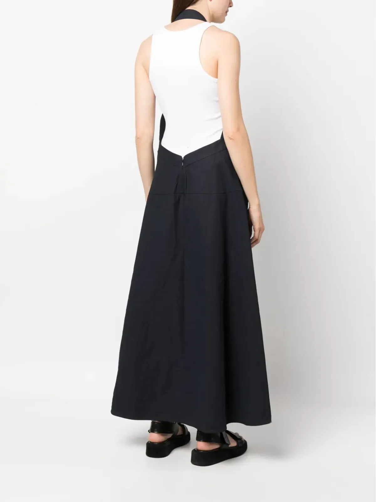 Studio Nicholson オープンバック・フレア・ロングドレス - 画像4
