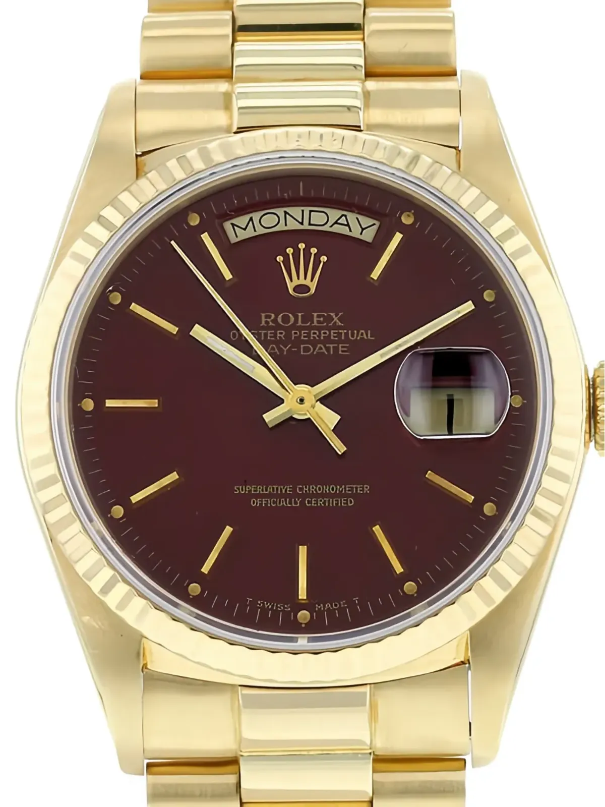 Rolex デイデイト ドレスウォッチ ブラウン - 画像2