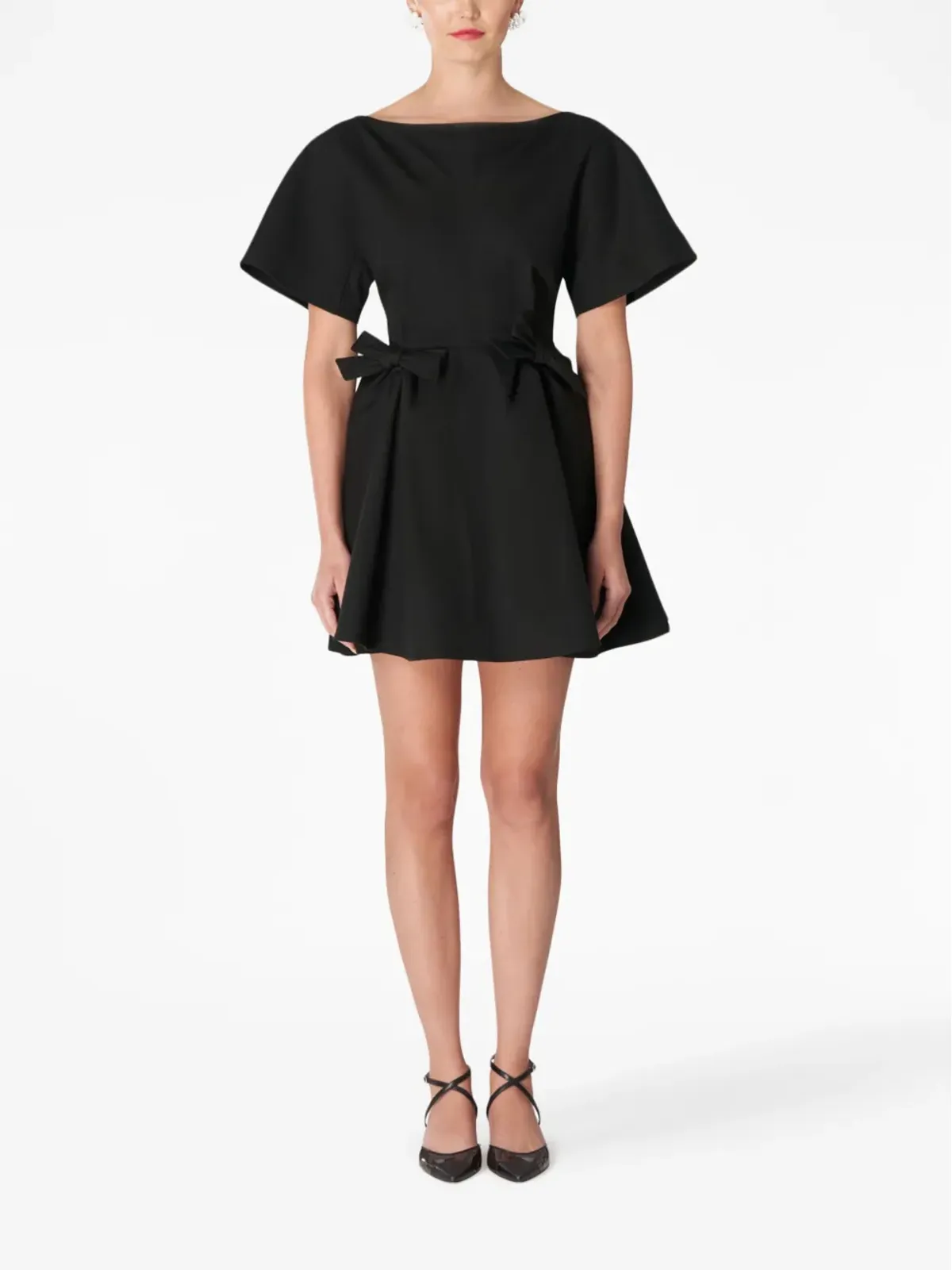 Carolina Herrera リボンディテール Vバック ドレス - 画像2