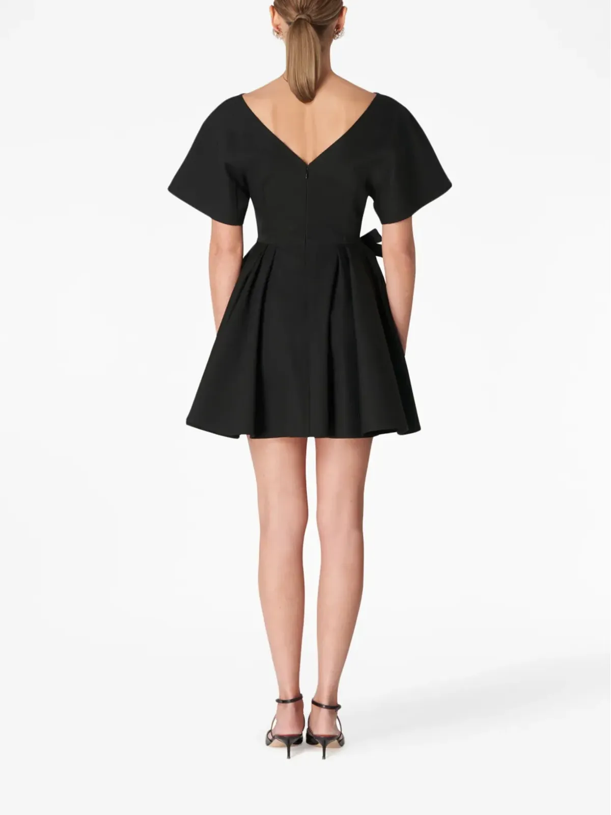 Carolina Herrera リボンディテール Vバック ドレス - 画像3