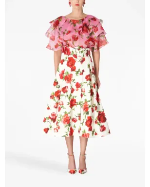 Carolina Herrera 花柄プリントのAラインスカート - サムネイル2