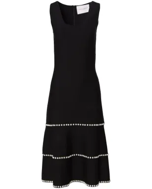 Carolina Herrera スクープネック ミディドレス ブラック - サムネイル1