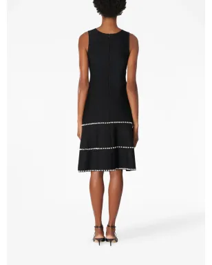 Carolina Herrera スクープネック ミディドレス ブラック - サムネイル3