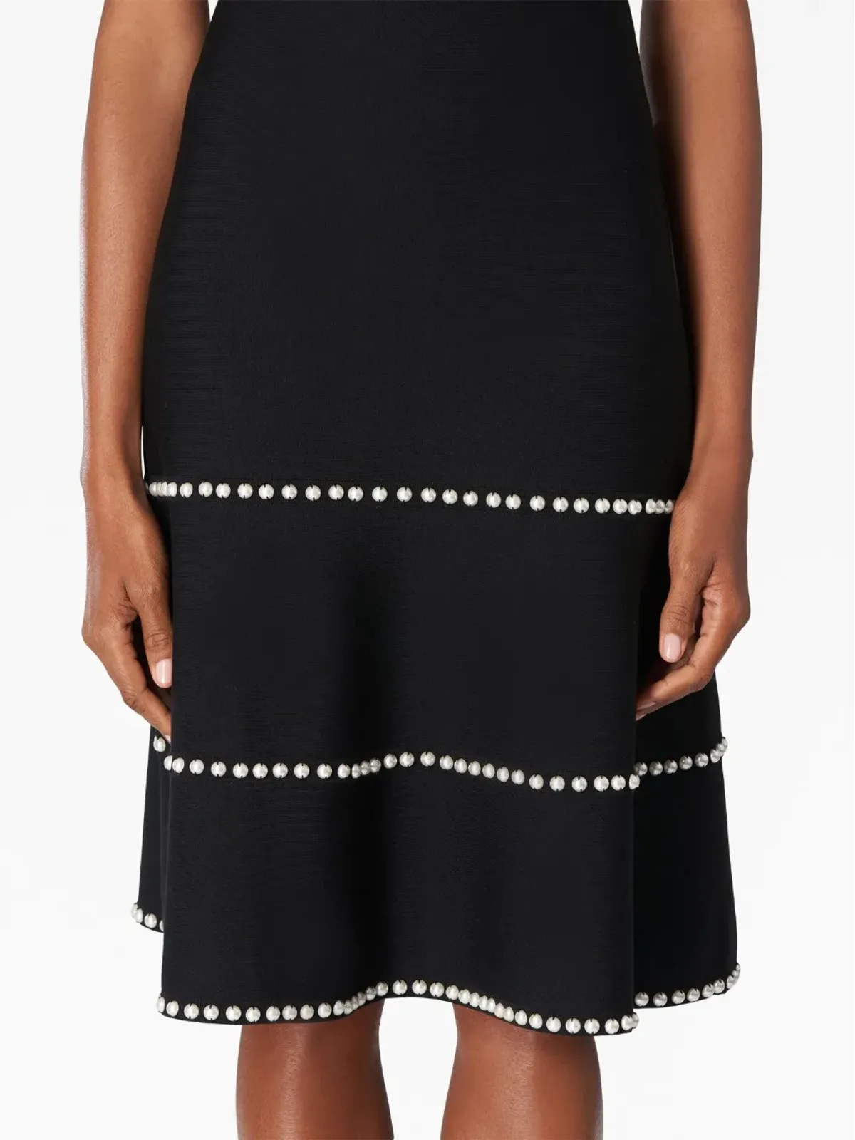 Carolina Herrera スクープネック ミディドレス ブラック - 画像4