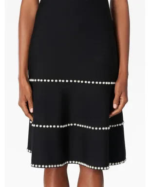 Carolina Herrera スクープネック ミディドレス ブラック - サムネイル4