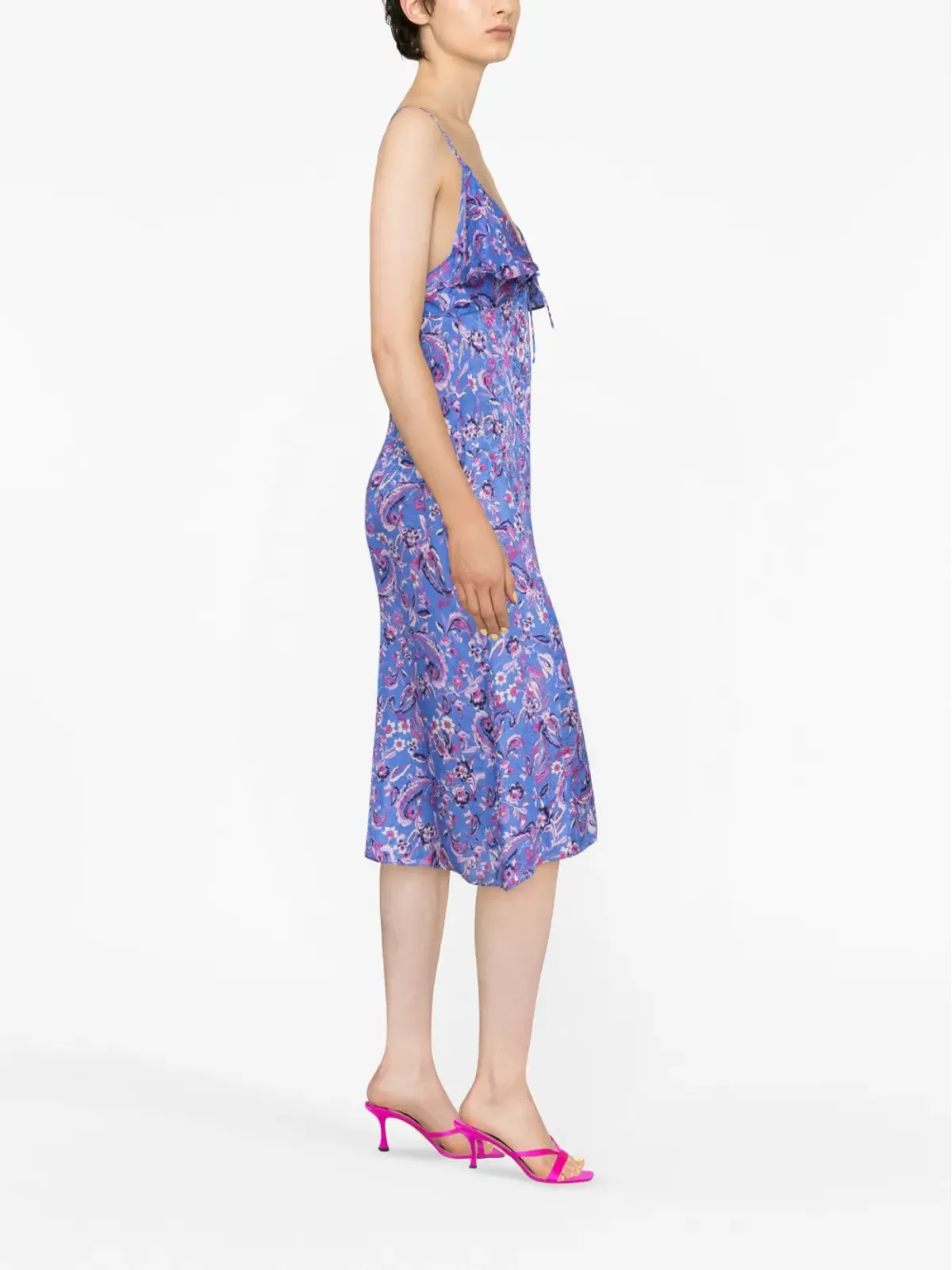 ISABEL MARANT Presly フローラルプリント ミディドレス - 画像4