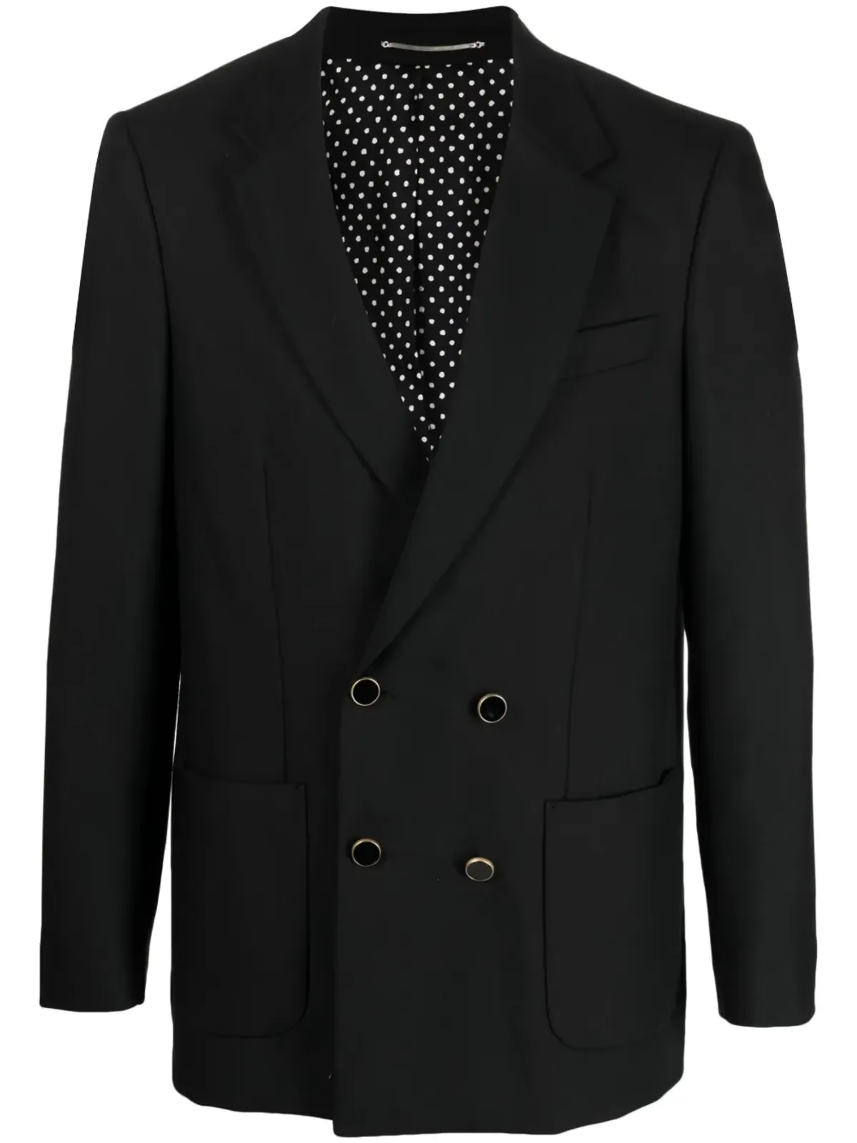 PT Torino ダブルブレスト ウールブレザー - Black - 画像1