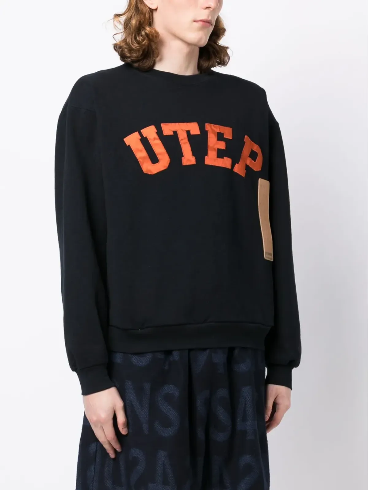 4SDESIGNS UTEPプリント コットン スウェットシャツ - 画像3