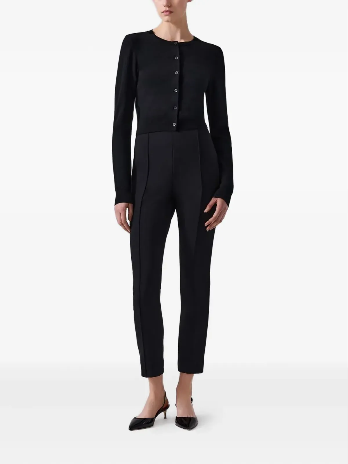 Carolina Herrera ボタンフロント クロップド カーディガン - 画像2