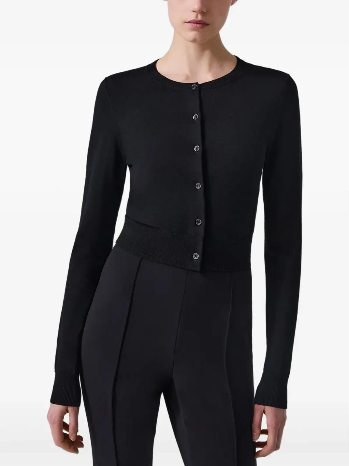 Carolina Herrera ボタンフロント クロップド カーディガン - 画像4