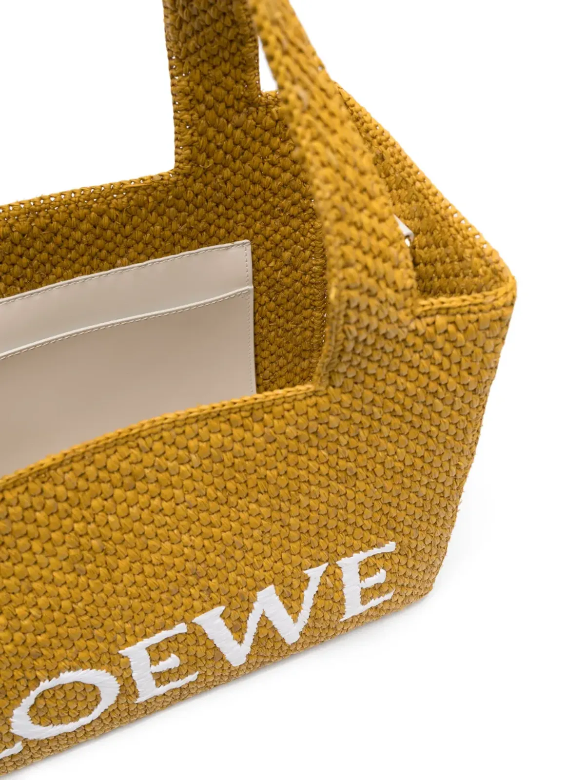 LOEWE フォント ラフィア トートバッグ - 画像5