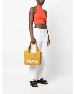 LOEWE フォント ラフィア トートバッグ - サムネイル2