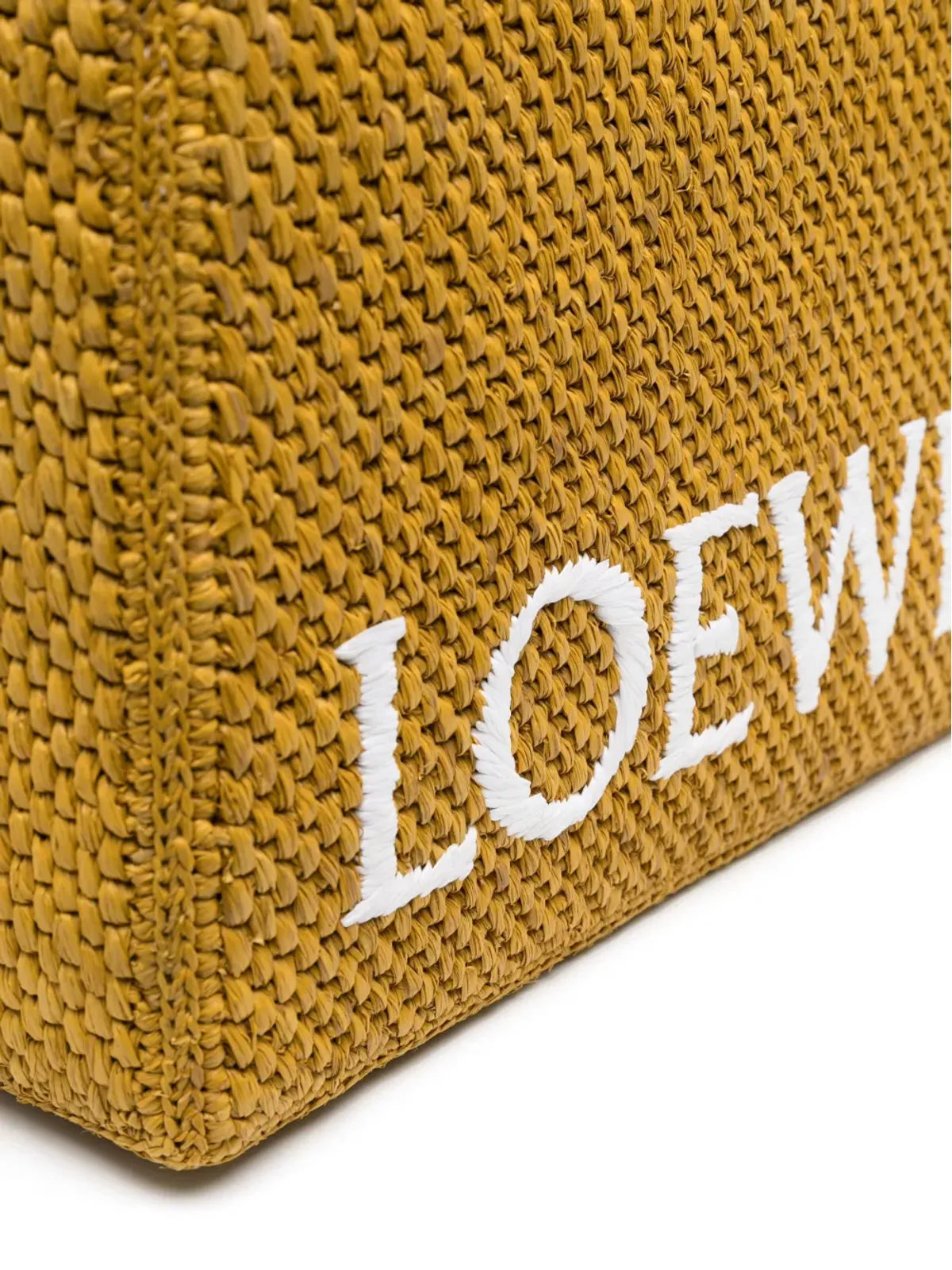 LOEWE フォント ラフィア トートバッグ - 画像4