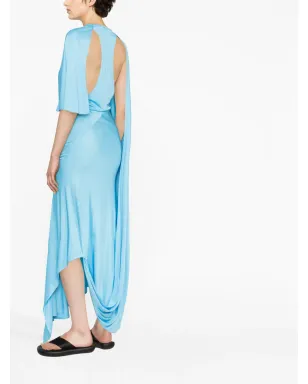 Stella McCartney ケープスリーブのアシンメトリーマキシドレス - サムネイル2