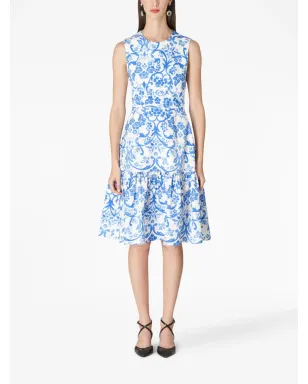 Carolina Herrera グラフィックプリント ノースリーブ ドレス - サムネイル2