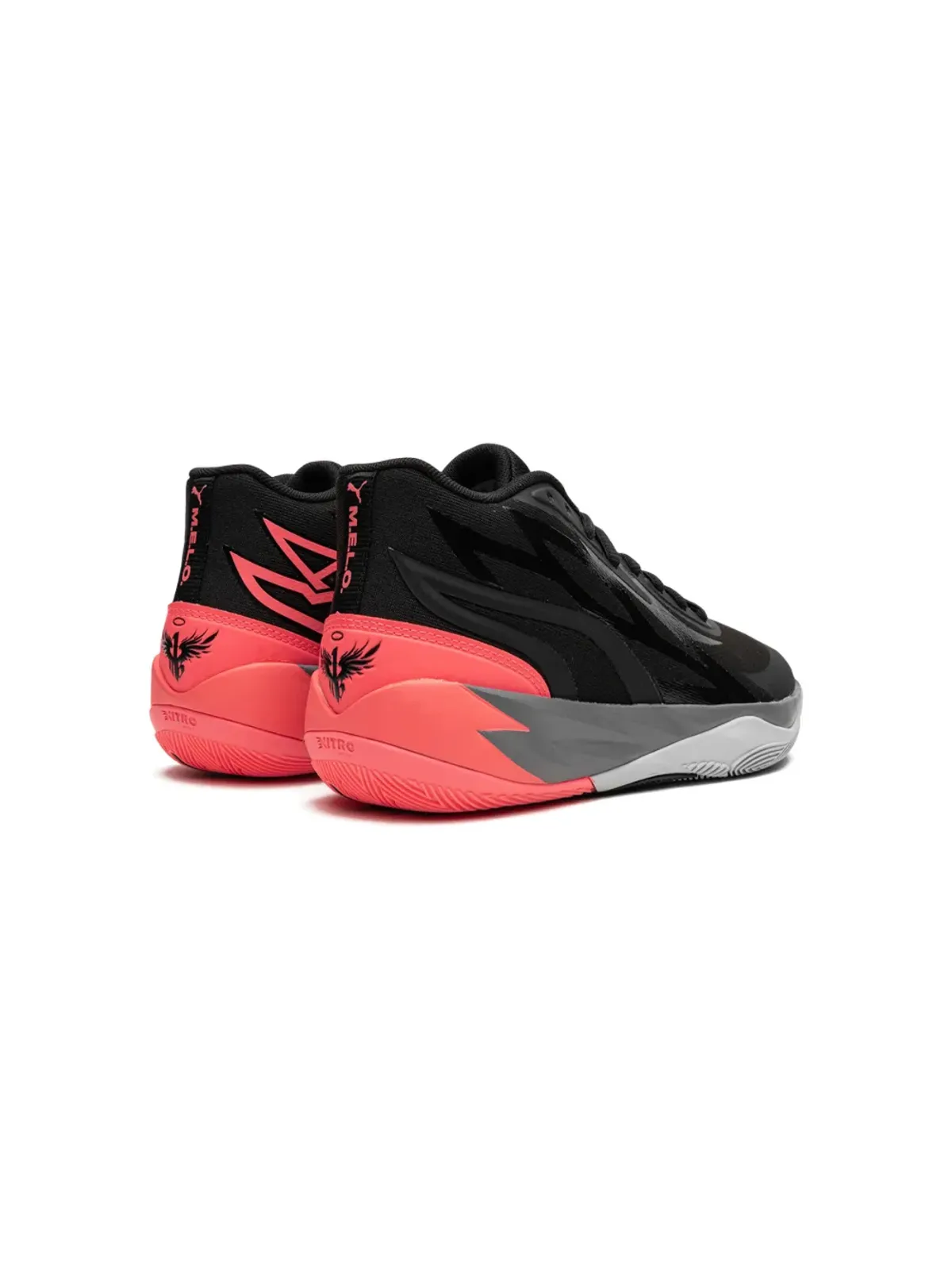 Puma Kids MB.02 ブラック/ピンク スニーカー - 画像3