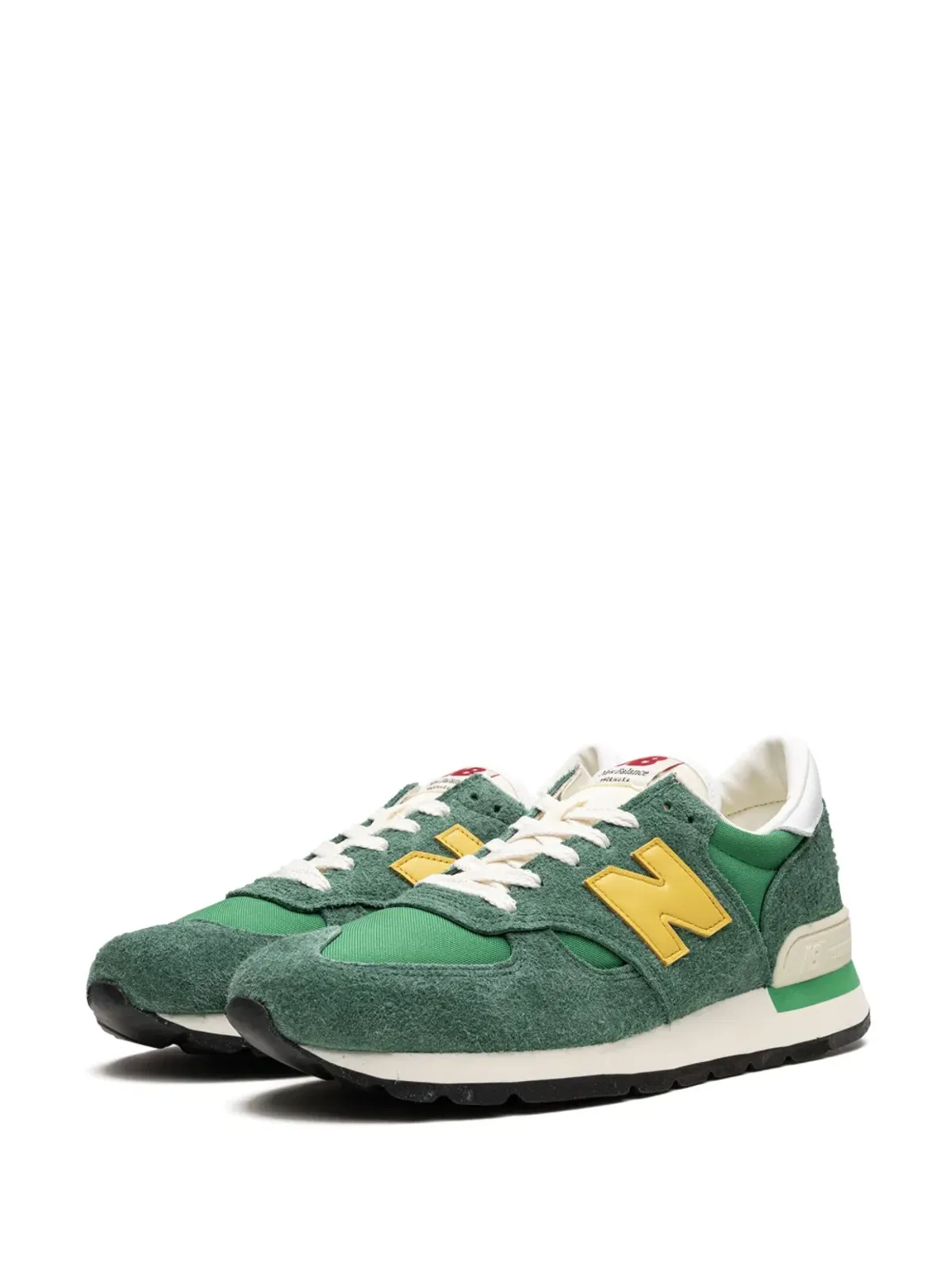 New Balance 990 V1 グリーン/ゴールド スニーカー - 画像5